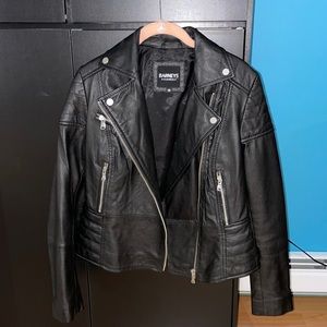 Barney’s originals Clara real leather jacket